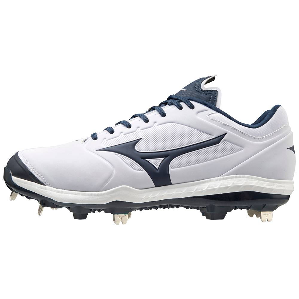 Damske Softball Obuv Mizuno Sweep 5 Nizke Metal Biele/Námornícka Modrá Vypredaj SKYE76813